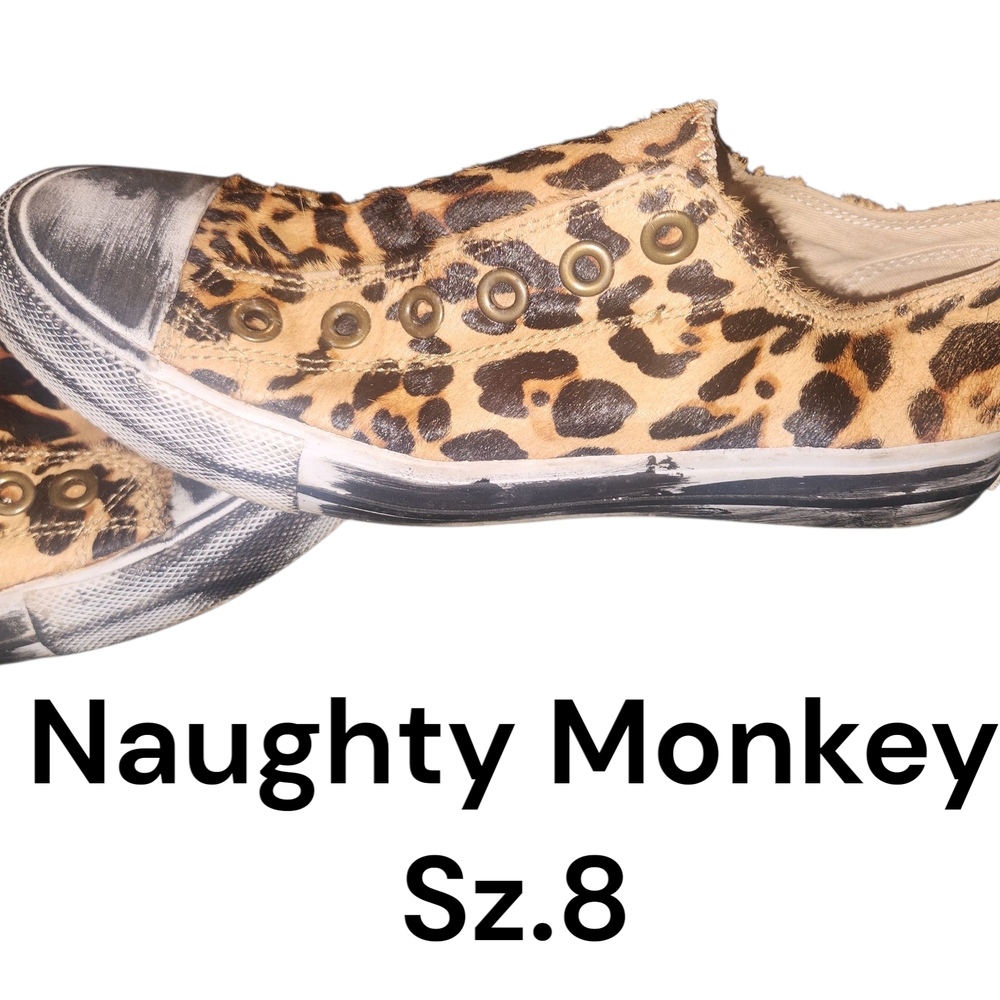 Naughty Monkey Leopard Print Sneakers